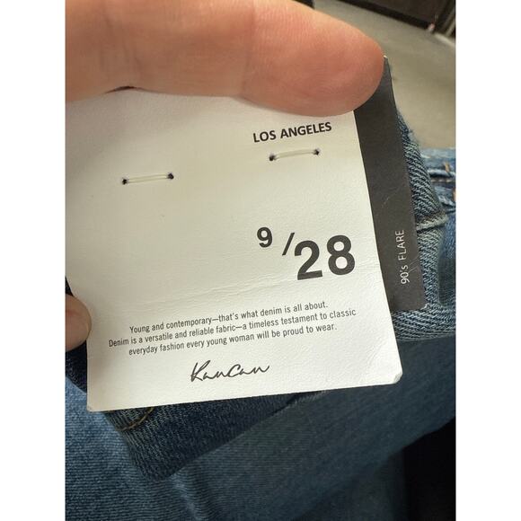 KanCan 90’s Flare distressed denim jeans womens 9/28 Tall - Picture 9 of 10